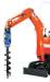 Rock Auger 300-600 mm with 4.5 Metre Extension