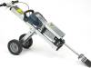 JACK HAMMER ELECTRIC ON TROLLEY (TILE SMASHER) inc WIDE TILE CHISEL