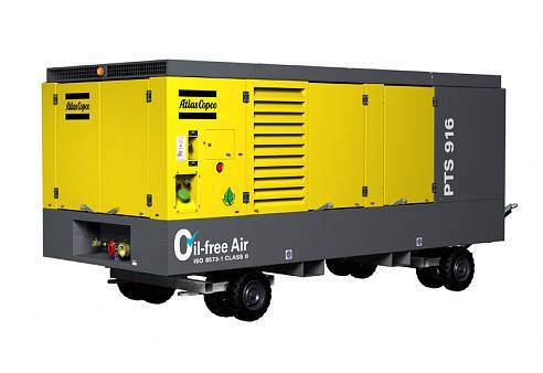 Atlas Copco PTS916 Oil-Free Air Compressor for hire