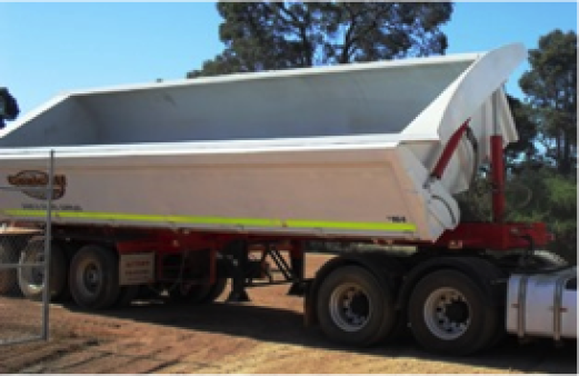 2010 Action Tri-Axle Side Tipper for hire