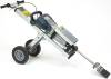 JACK HAMMER ELECTRIC ON TROLLEY (TILE SMASHER) inc WIDE TILE CHISEL