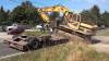 Caterpillar 15 Tonne Excavator On Trailer