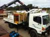 4X4 Hiab Service Truck with Oil Vac Service Unit
