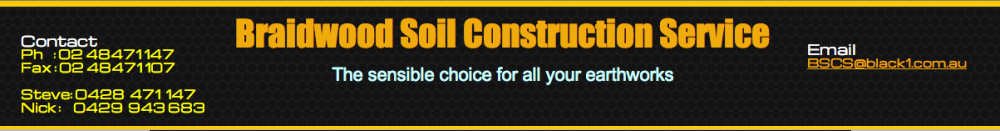 Braidwood Soil Construction Service