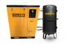 Silenced Piston Air Compressor- Electric 10HP 48 CFM 220L - 125 PSI