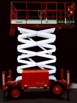 Snorkel SRT2770 Rough Terrain Scissor Lift for hire