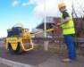 500 Kilogram Pedestrian roller on trailer