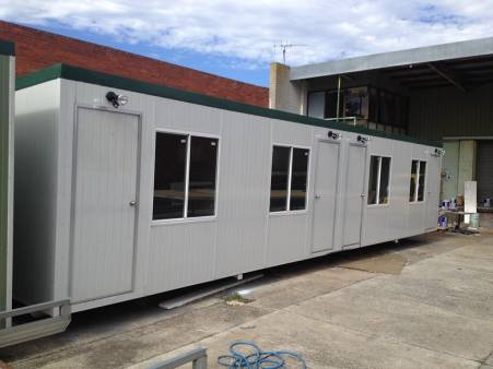 12X3m Four room Portable building for hire
