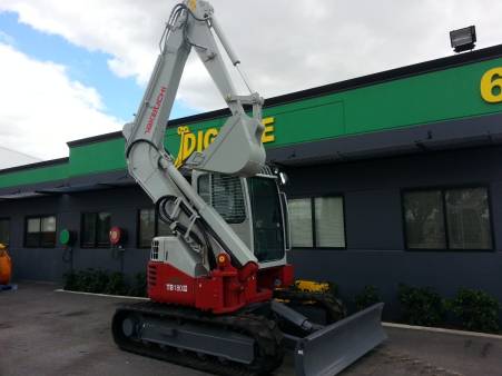 Takeuchi TB180 8 Tonne Excavator for hire