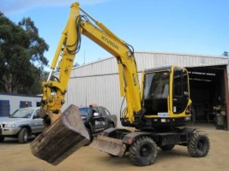 Wheeled Excavator for hire