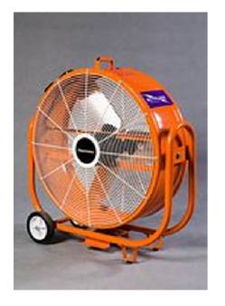Industrial Class Mobile Floor Fans for hire