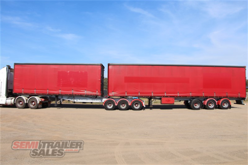 2000 Barker 34 Pallet Curtainsider B Double Set
