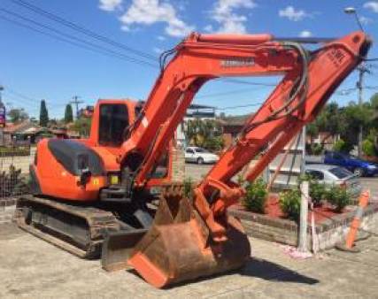 Kubota KX080 8 Tonne Zero Swing Excavator for hire