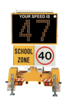 SATS - 600 Speed Advisory Trailer Sign for hire