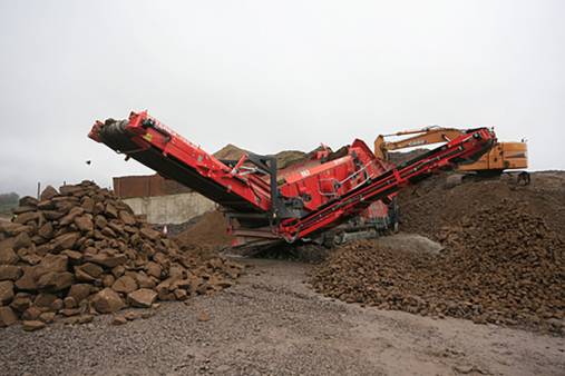 Finlay 883 Mobile Reclaimer for hire