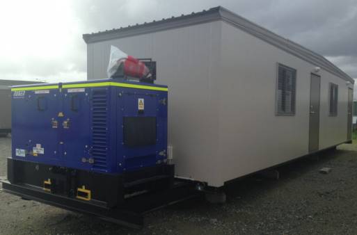 Portable Office-Crib-Toilet with Generator