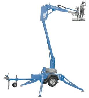 Trailer Mounted Boom Lifts - Electric TZ-34/20 for hire