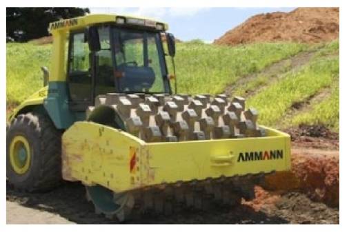 Ammann ASC200PD 22 Tonne Single Drum Padfoot Roller for hire