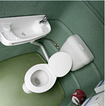 Portable Toilet - Sewer Connected Toilet for hire