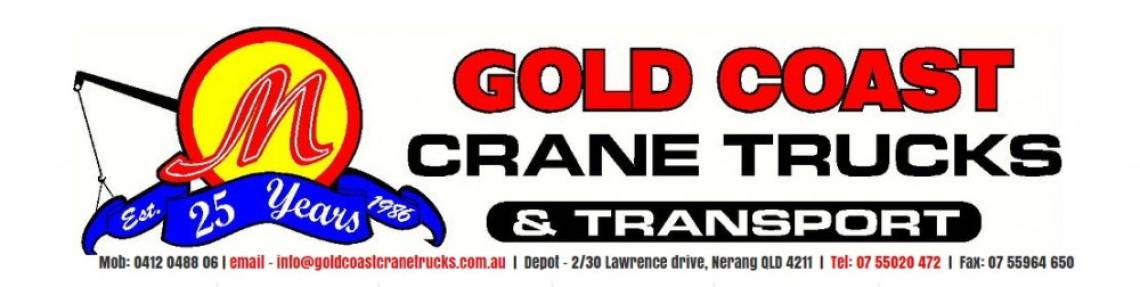 Gold Coast Crane Trucks & Transport
