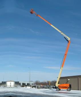 Knuckle Boom Lift / Cherry Picker (100ft +) for hire