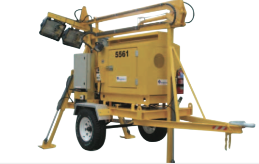 Lighting Tower 9000 Watts Mine Spec Skid Mount for hire