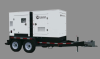 Generator 3 to 50 kVA on plant trailer