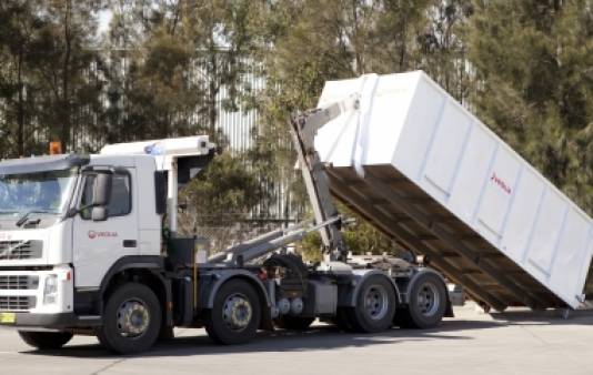 Hook lift bin trucks 7m3 to 35m3 for hire