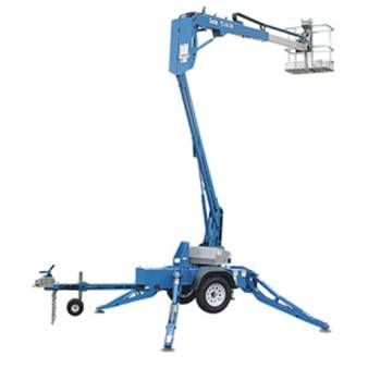 Trailer Mounted Boom Lifts - Electric TZ-34/20 for hire