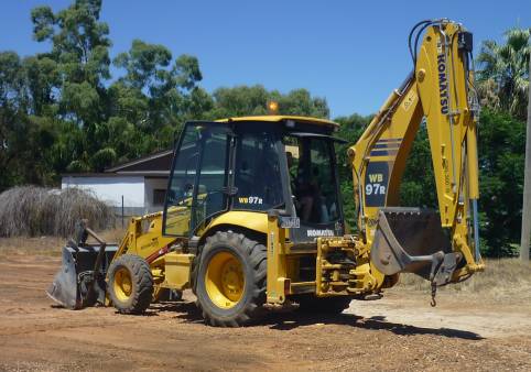 2008 Komatsu WB97R Backhoe for hire
