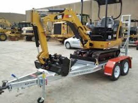 Mini Excavator Trailer Lite for hire