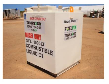Self Bunded Wrap Tank for hire